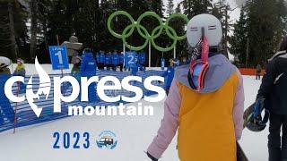 Skiing at Cypress Mountain Ski Resort 2023 Vancouver B.C #4k