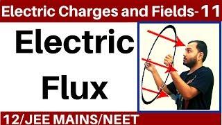 Electric Charges and Fields 11  Gauss Law Part 1 - Electric Flux and Area Vector JEE MAINSNEET II