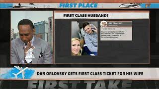 Dan Orlovsky gets First Class ticket for his wife ️ Stephen A. reacts  First Take