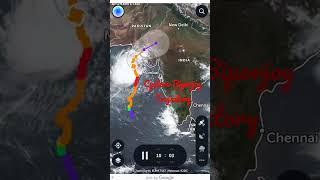 Cyclone Biparajoy Trajectory #cyclone #biparajoy #geography #shorts