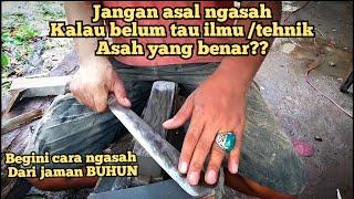 Tutorial TehnikCara ngasah Golok Pisau Pedang dll Agar Mata Bilah Tetap Lurus Sampai Mengecil