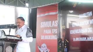 SIMULASI PELAKSANAAN PEMILU 2024 DIHADIRI IRWIL 3KAKANWIL PIMTI KANWIL DAN UPT SE DKI JAKARTA