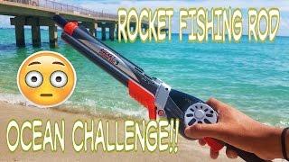Rocket Fishing Rod Catches Fish In Ocean Challenge?