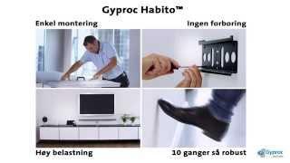Supersterk gipsplate Gyproc Habito