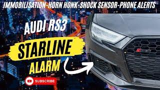 Audi RS3 Starline S9 alarm-Horn honk Phone alertsImmobiliserTracker & more from @CarSecurity