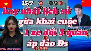 hay nhất lịch sử vừa khai cuộc 1 xe đổi 3 quân mỹ nữ tấn công áp đảo Đs