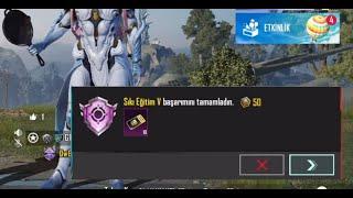 SIKI EĞİTİM V BAŞARIM GÖREVİ 1O PREMİUM SANDIK 50 BAŞARIM PUANI HEMEN YAP PUBG MOBİLE