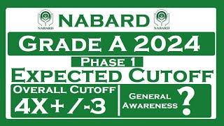 NABARD Grade A 2024 Expected Cutoff