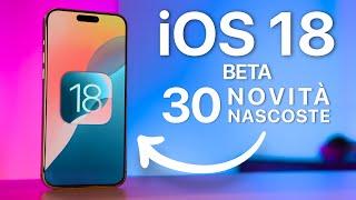 iOS 18 BETA  30 Novità NASCOSTE che DEVI CONOSCERE