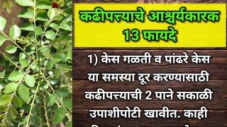 कढीपत्त्याचे 13 आश्चर्यकारक फायदे  13 Amazing Health benefits of Curry Leaves in Marathi