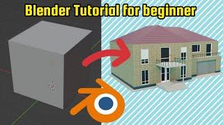 Modelling and Texturing a Detailed House in blender  Blender tutorial for beginners