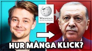 Wikipedia Speedrun - Hur Många Klick Är Det Från Hampus Hedström Till Erdoğan?