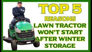 Top 5 Reasons Lawn Tractor Wont Run After Winter Storage