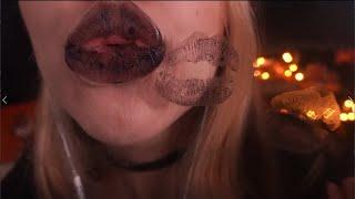 ASMR KISSING YOUR SCREEN BLACK LIPSTICK EDITION 