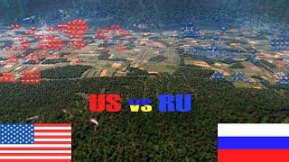 10.000 USA ARMY vs 10.000 RUSSIAN ARMY  WARNO