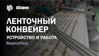 Ленточный конвейер  Устройство и работа