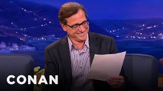 Bob Saget Couldnt Keep A Straight Face During This Full House Scene  CONAN on TBS