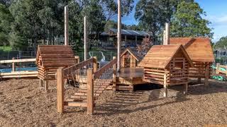 The construction of the Diamond Creek Regional Playspace