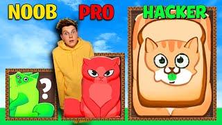 NOOB vs PRO vs HACKER in PUZZLE CATS Prezley