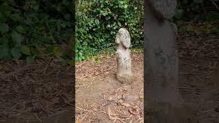Humanoid Granite Statue In The Indonesian Jungle  Napu Valley