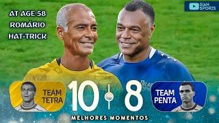 AT AGE 58 ROMÁRIO SCORES HAT-TRICK PUT A SHOW WITH THE RIGHT TO A BEAUTIFUL GOAL