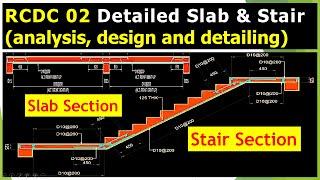 RCDC 02 Complete Slab & Stair analysis design and detailing