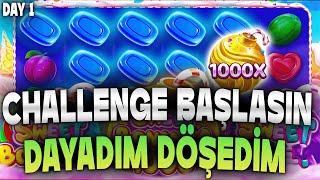 SLOT OYUNLARI  SWEET BONANZA 1000 YENİ OYUN  1000X İLE BAŞLADIK HARİKA KAZANDIK GÜZEL KAZANÇ