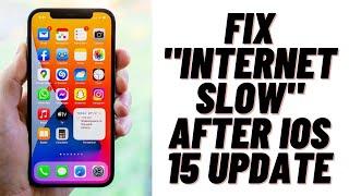 How to Fix Internet Slow After iOS 15 Update  on iPhoneiPad