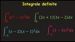 Integrale definite bac rezolvare exercitii formule clasa 12Invata Matematica Usor-Meditatii Online