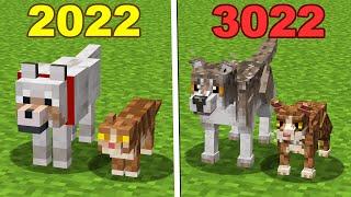 minecraft textures in 2022 vs 3022