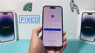 How to Fix Facebook Messenger Not Working on iPhone