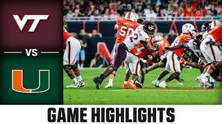 Virginia Tech vs. Miami Game Highlights  2024 ACC Football