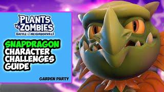 Garden Party Snapdragon Character Challenge Guide - Plants vs Zombies Battle For Neighborville