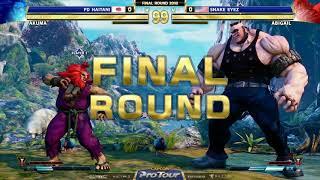 SFV - FINAL ROUND 2018 - FD Haitani Akuma vs Snake Eyez Abigail Top64 HD720p 60fps