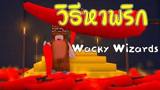 Roblox  Wacky Wizards สอนวิธีหาพริก