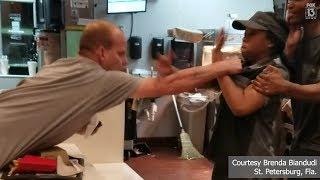 RAW Man grabs fast-food clerk in fight over straw