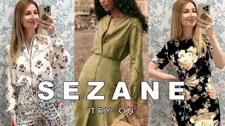 SEZANE try-on haul at the San Francisco store - Pippa Dress Athenais Top Jolene Skirt Wilma dress