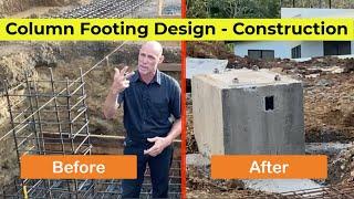 Column Footing Design - Concrete Column Construction