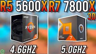 Ryzen 5 5600X vs Ryzen 7 7800X3D - Tested in 2024