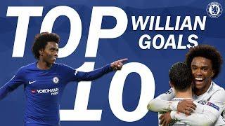 TOP 10 Willian Goals  Chelsea Tops