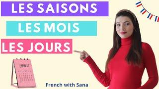 Learn french  les saisons les mois de lannée et les jours de la semaine en français