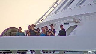 Crew Wave - Odyssey of the Seas Departing Port Everglades 11-11-2023