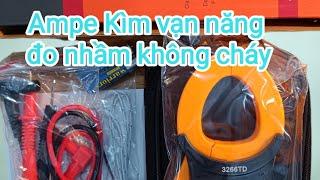 Hướng dẫn sử dụng đồng hồ ampe kìm 3265td NJTY đo nhầm thang đo không cháy #ampekim #NJTY #3266td