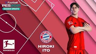 H. ITO face+stats FC Bayern München How to create in PES 2021