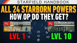 The ONLY Starborn Power Guide You Need  Lvl 1 vs 10 Analysis Ranking & Tiers  Starfield Handbook