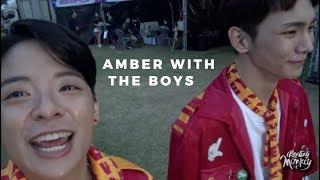 Amber interactions with male idols part 2
