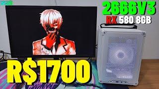 MONTEI UM PC XEON BARATO DE R$1700 QUE RODA TUDO TESTE EM JOGOS E CONSUMO...