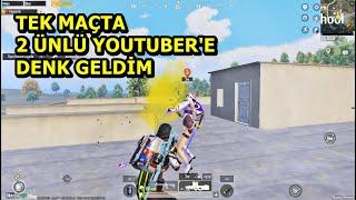 TEK MAÇTA 2 ÜNLÜ YOUTUBERE DENK GELDİM  BU MAÇ KAÇMAZ SOLO SQUAD PUBG MOBİLE