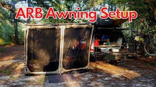 ARB Awning Setup - 2000mm x 2500mm Model with Compatible ARB Screen Room