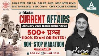 Current Affairs Jan to Dec 2023 For Bihar STET BSSC BPSC TRE 3.O and All Bihar Exams By Sonam Maam